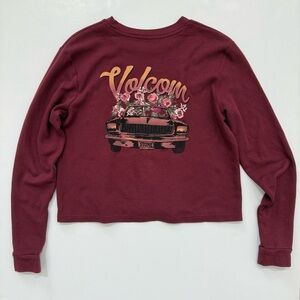 Volcom longsleeve maroon top